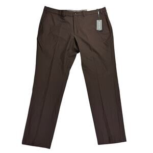 Michael Kors Mens Major Classic Fit Stretch Performance Pants Blackberry 40x30